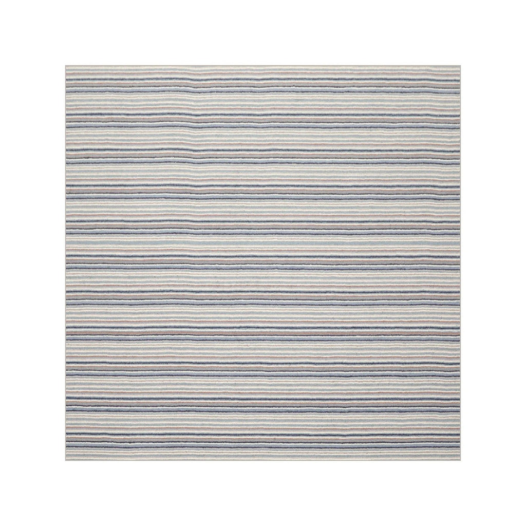 LoomBloom Multi Sizes Ivory Hand Tufted Contemporary  Striped New Zealand Wool Oriental Area Rug