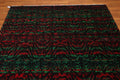 6' x 9' Modern Graphic Area Rug Hand Knotted 100% Wool Green