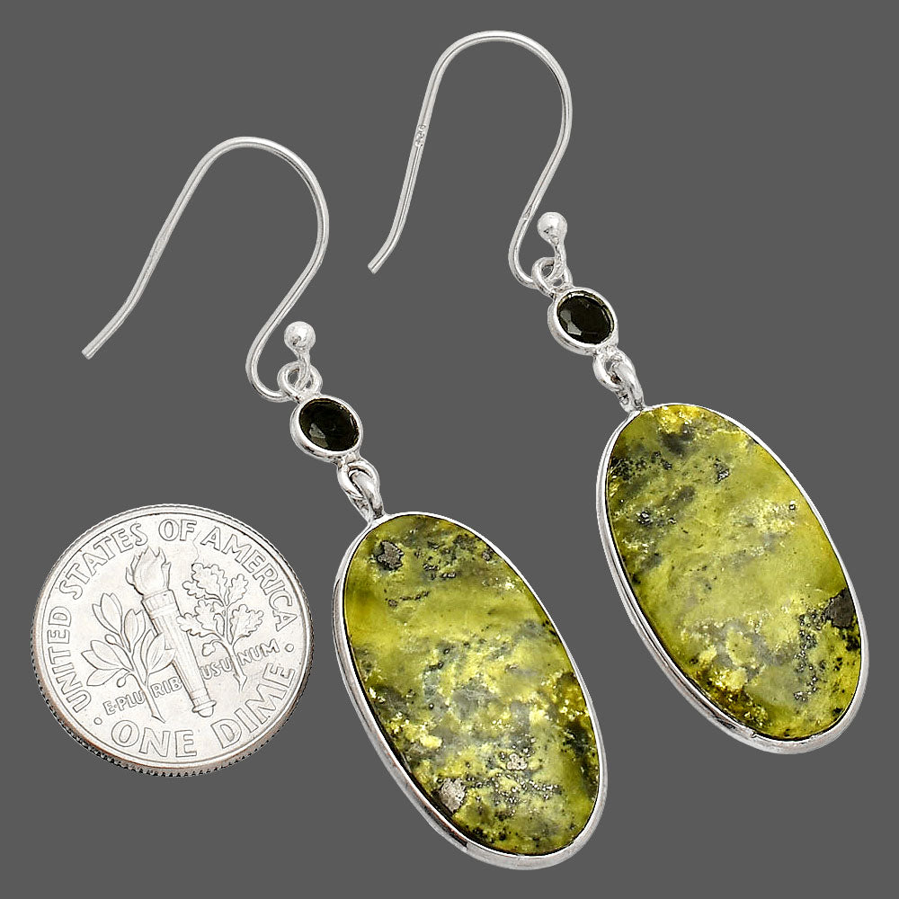 Natural Serpentine & Black Onyx Earrings E-1002 SDE83991