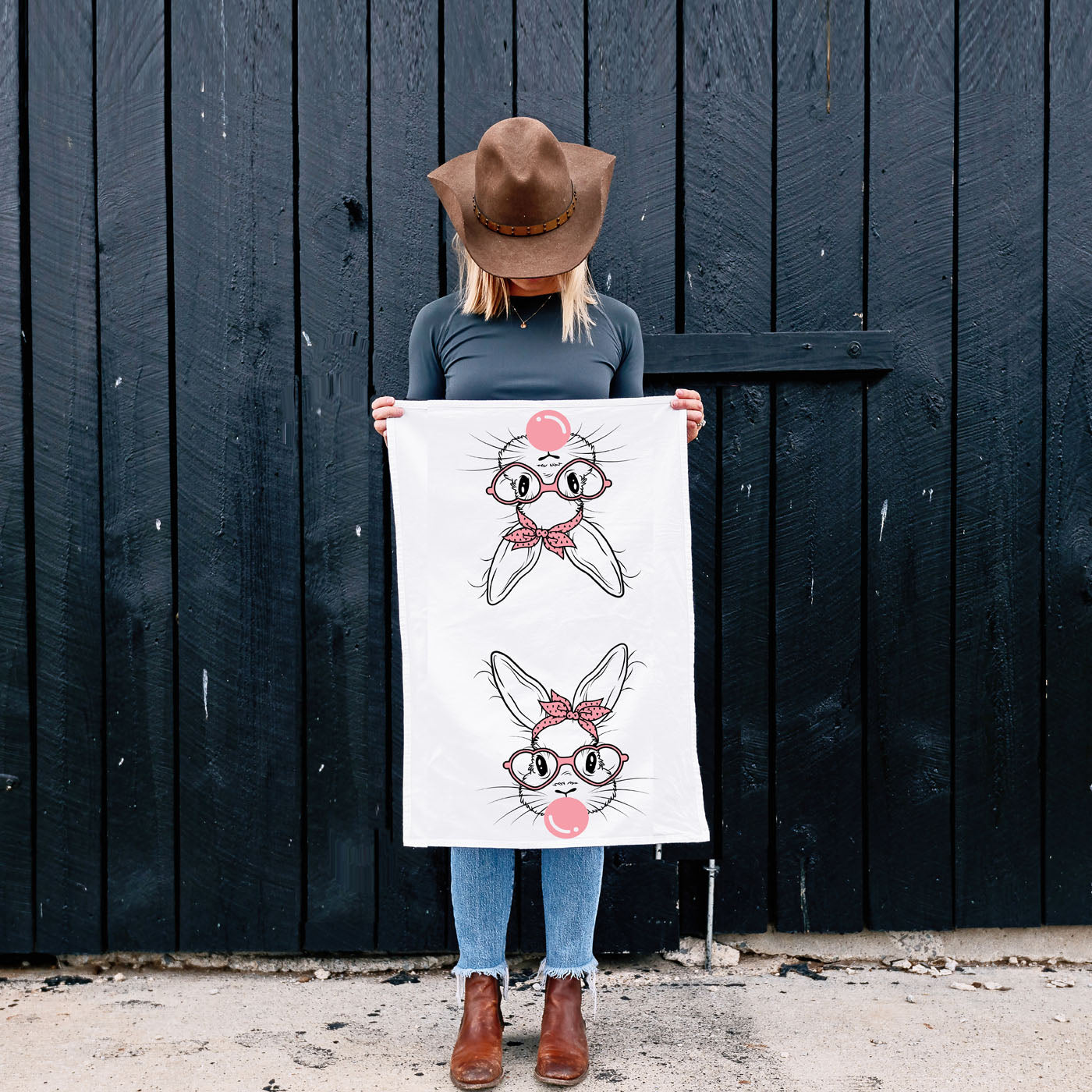 Bubblegum Bunny Towel