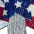 5-Pack: Tassel Pasties: American Patriotic Sparkling Stars & Stripes USA Breast Pasties by Pastease®